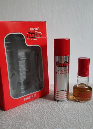 Faberge turbo for man дезодорант та після гоління вінтаж оригінал!