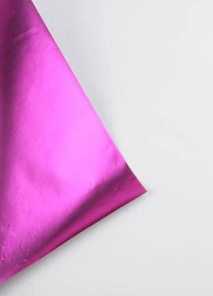 Упаковочная подарочная бумага 50*70 см глянцевая розовая, упаковка 20 листов3 фото