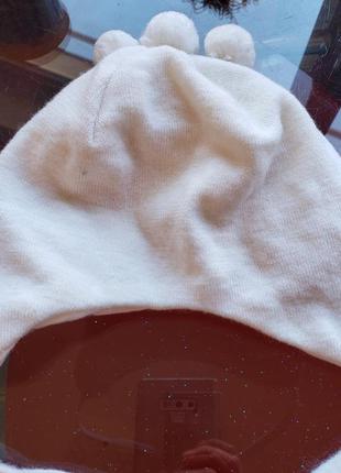 Reima 100% шерсть мериноса шапочка новорожденному 44-48 см 3-6-9 м мальчику девочке2 фото