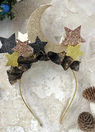 Ободок ночь, ободок луна с звёздами