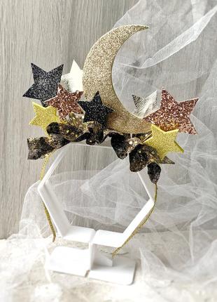 Ободок ночь, ободок луна с звёздами