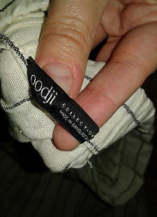 Шикарная брендовая льняная юбка миди6 фото