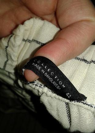 Шикарная брендовая льняная юбка миди7 фото