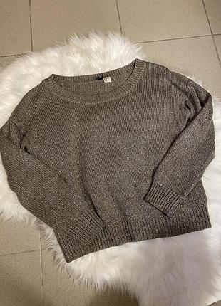 Светр кофта з срібною ниткою h&m