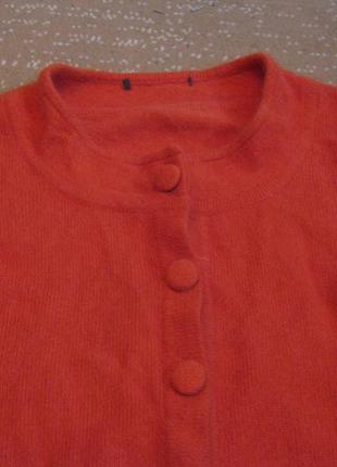 Элегантная мохеровая мягкая теплая кофточка на пуговицах брендовая