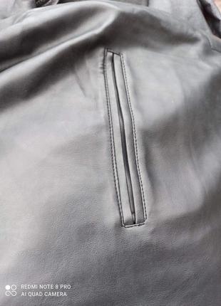 Кожаный пиджак alta moda made in italy5 фото