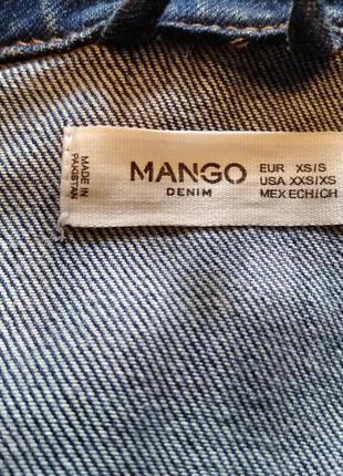 Джинсовый пиджак mango размер xs-s2 фото