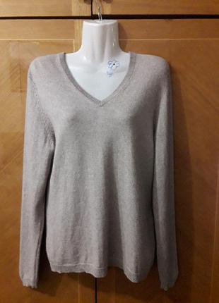 Брендовый  теплый  натуральный базовый  свитерок  шёлк  шерсть  р.m от blue motion3 фото
