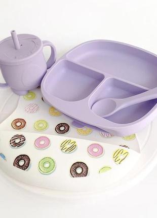 Набор силиконовой посуды для малышей