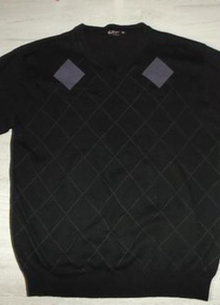 Пуловер джемпер черный  оверсайз р. xxl - 5xl- tom tompson