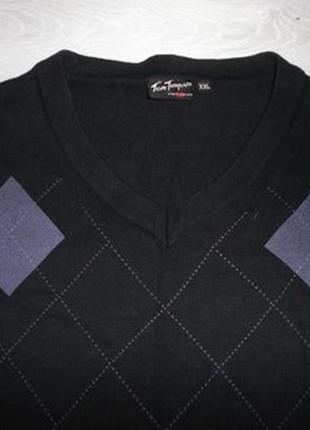 Пуловер джемпер черный  оверсайз р. xxl - 5xl- tom tompson3 фото