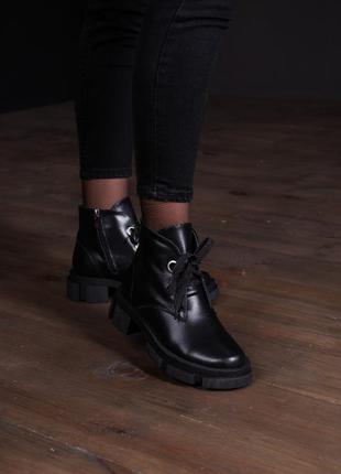 Женские зимние ботинки черные sable 3349