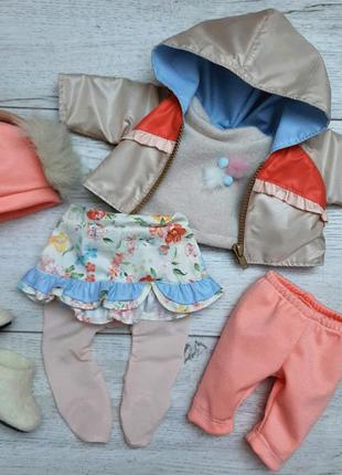 Комплект  одягу з 8 предметів для ляльки babyborn2 фото