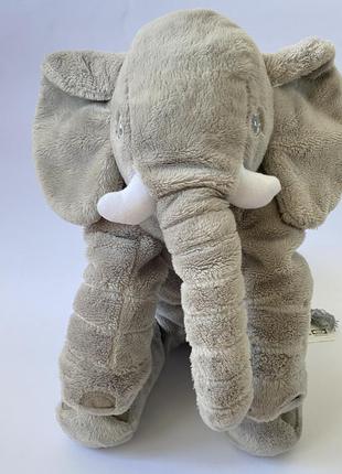 Мягкая игрушка ikea слон / панда серый 🐘🤍 4