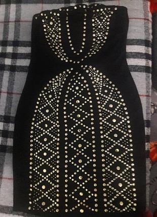 Сукню - бюстьє з заклепками