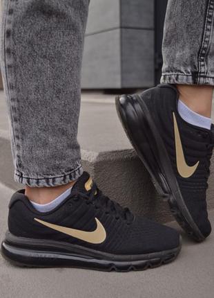 Nike air max 2017 (gs) cheap black/ metallic gold