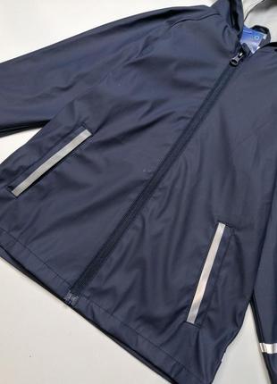 Куртка дождевик синяя нижняя для девочки рост 110/1164 фото