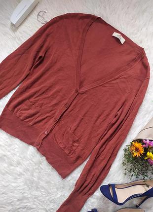 Кирпичный кардиган размер l xl бренда atmosphere