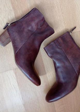 Демисезонные кожаные ботиночки сапоги ботильоны ecco nioki 341513/розм.40 оригинал)2 фото