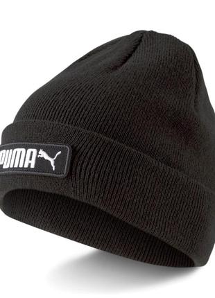 Чорна зимова шапка puma classics cuff beanie нова оригінал з сша1 фото