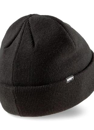 Черная шапка puma classics cuff beanie новая оригинал2 фото