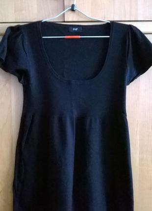 Чорна трикотажна туніка відомого бренду 12р