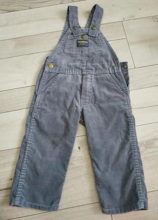 Вельветовий комбінезон демісезонний oshkosh