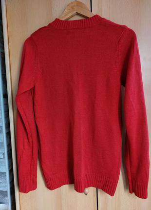 Красивый свитерок красного цвета р.44(s)-46(m)-48(l) bpc7 фото