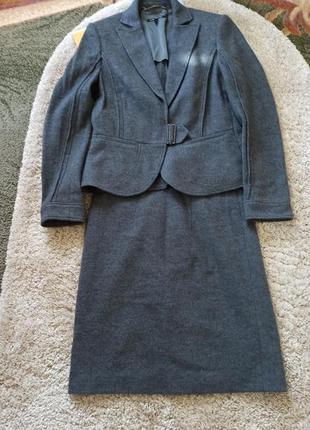 Костюм піджак сукня сарафан італія шерсть букле