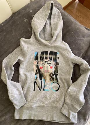 Красивое тёплое худи adidas оригинал на флисе