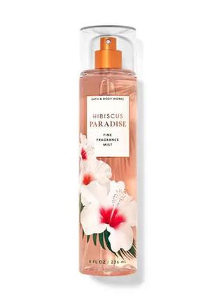 Мист спрей для тела hibiscus paradise bath and body works оригинал сша b211005