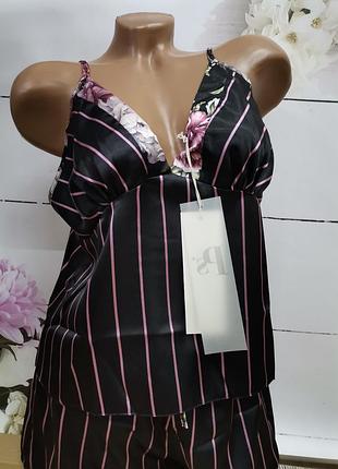 Шёлковый комплект майка и шорты