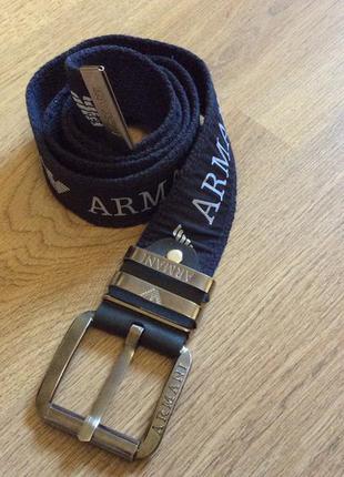Ремінь armani текстиль полотно 116