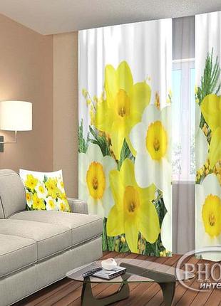 3d фотоштори «жовті нарциси» на замовлення, 1 м²