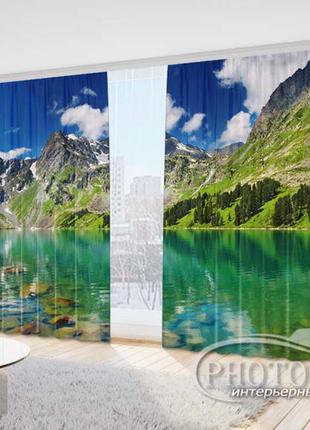 Фото штори "великі гори" 2,7м*5,0м (2 полотна по 2,5м), тасьма