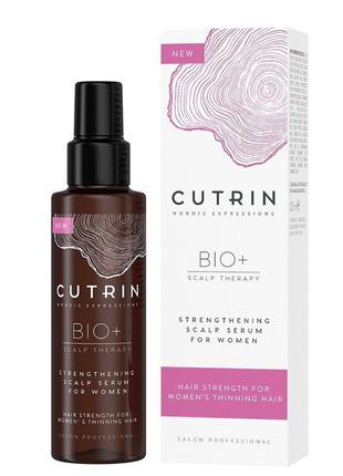 Зміцнююча сироватка проти випадіння волосся для жінок cutrin bio+ strengthening scalp serum for women, 100 мл2 фото