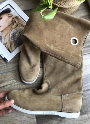 Сапоги из натурального замша песочный sebago