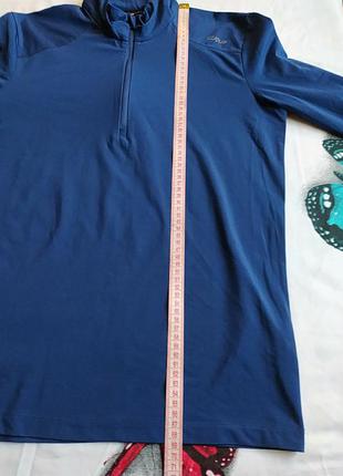Синяя спортивная кофта с длинным рукавом9 фото
