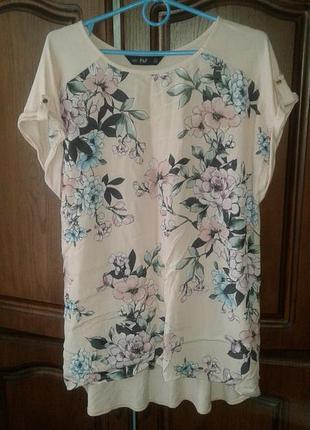 Нежная туника футболка