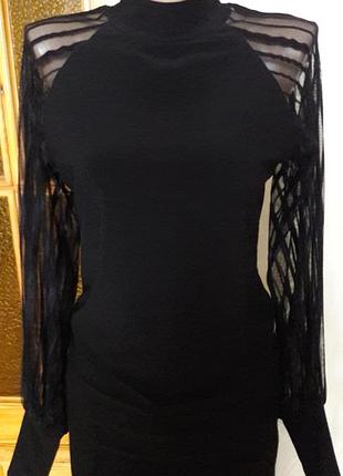 Стильная,нарядная,черная, красивая водолазка.(стретч)