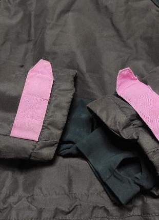 Теплая зимняя непромокаемая термо куртка на синтепоне и меху h&m на 6-7 лет6 фото