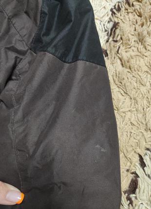 Теплая зимняя непромокаемая термо куртка на синтепоне и меху h&m на 6-7 лет8 фото