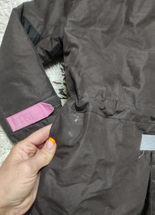 Теплая зимняя непромокаемая термо куртка на синтепоне и меху h&m на 6-7 лет9 фото