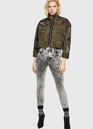 Женские высокие джинсы diesel slandy super skinny