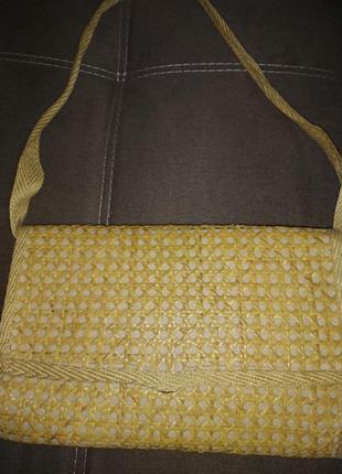 Сумка солом'яна плетена на плече италия5 фото