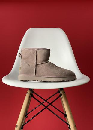 Женские ugg  classic mini suede pink