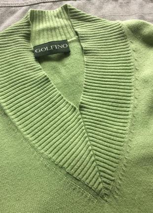Golfino шелковый джемпер цвета молодой зелени3 фото