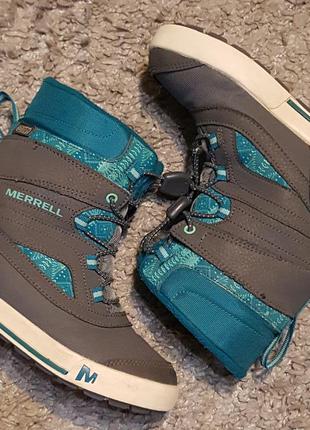 Оригинал.фирменные,утепленные ботинки-сапоги merrell ml-boys snow2 фото