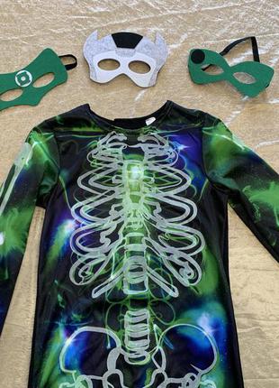 Карнавальный костюм на хеллоуин оборотня монстра франкенштейна скелета на 9-10 лет9 фото