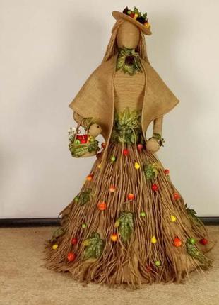 Интерьерная текстильная кукла 120см в народном стиле этно ручной работы